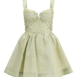 Abito corto Rebellion in verde Zimmermann - donna 