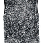 Top con paillettes in nero Junya watanabe - donna 