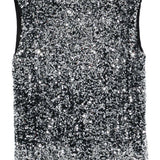 Top con paillettes in nero Junya watanabe - donna 