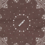 Bandana SoftCell con stampa paisley in marrone 