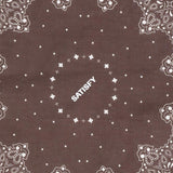 Bandana SoftCell con stampa paisley in marrone 