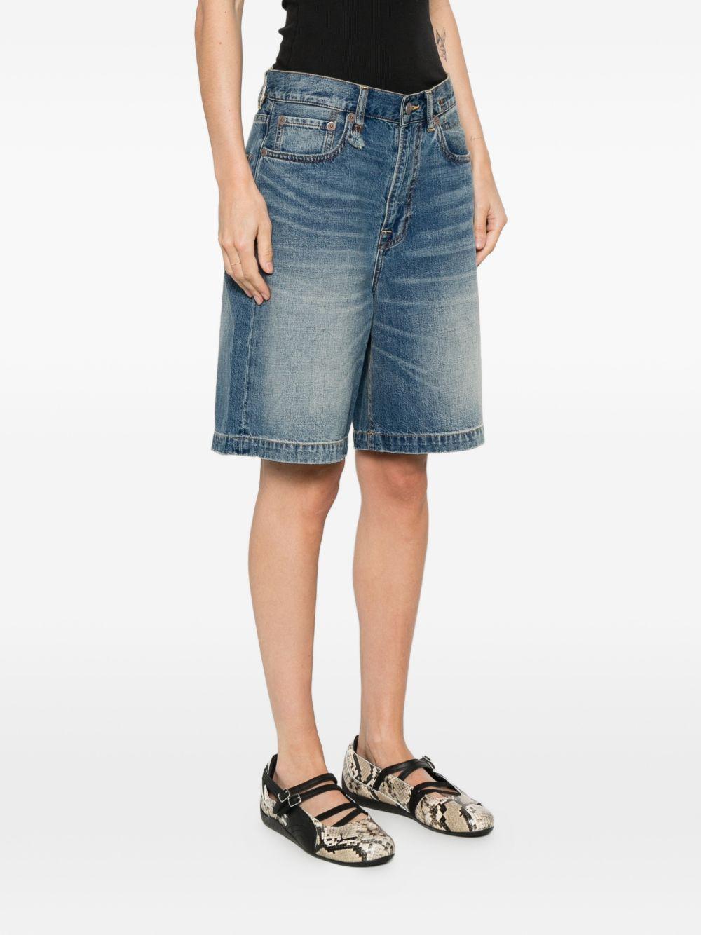 Pantaloncini di jeans a cinque tasche in blu R13 - donna 