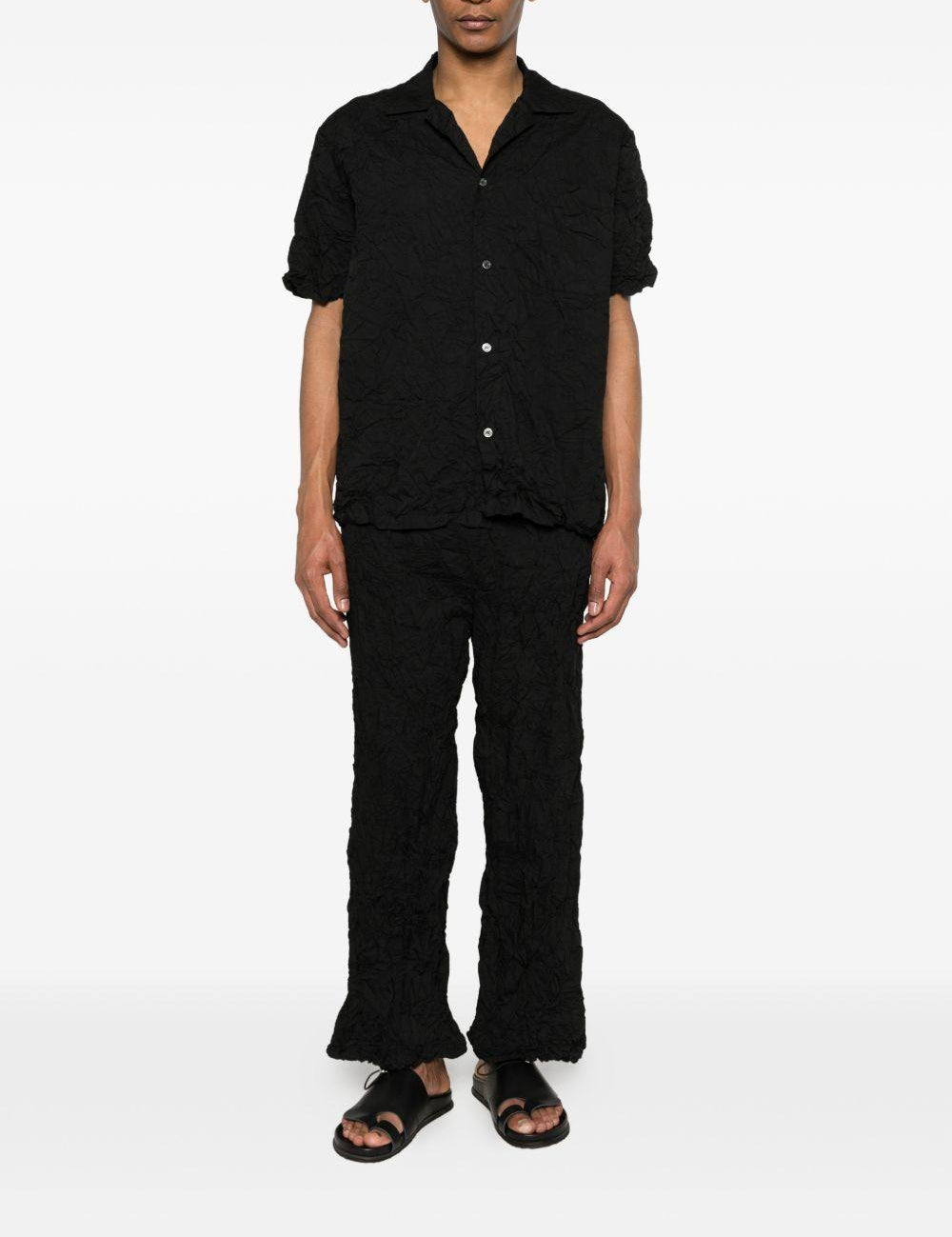 Giilet con bottoni in nero Gongdid design - uomo 