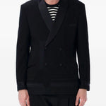 Blazer doppiopetto in nero Junya Watanabe - uomo 