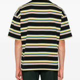 T-shirt a righe in cotone multicolore 