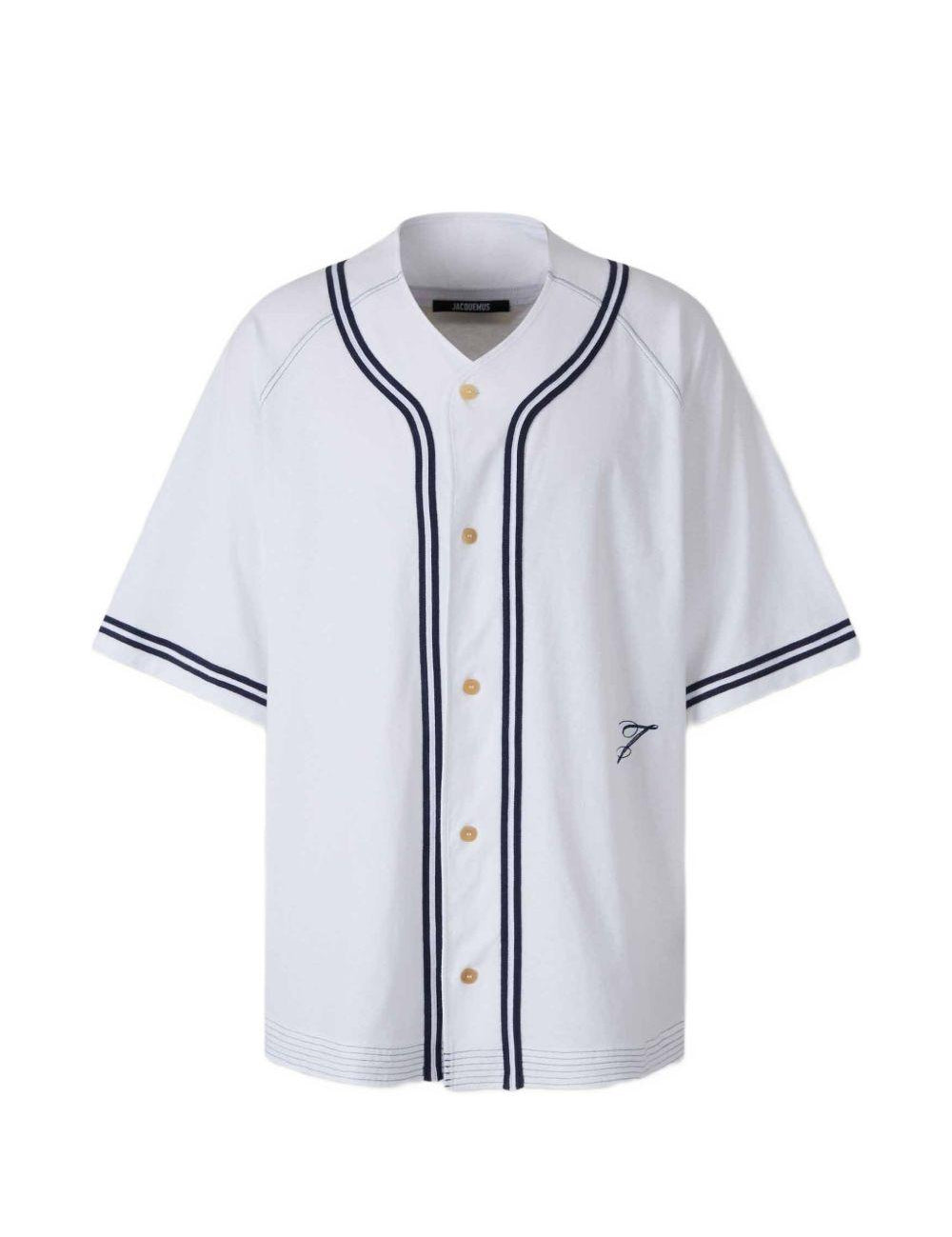 Camicia la chemise baseball in bianco Jacquemus - uomo 