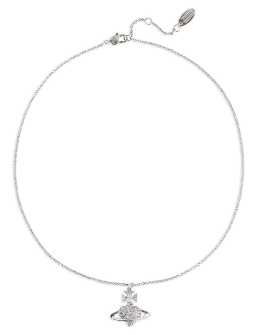 Collana con logo Orb ecristalli Agnatha color argento 