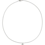 Collana con logo Orb ecristalli Agnatha color argento 