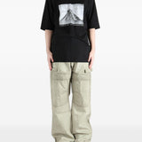 T-shirt con stampa in nero Rick owens drkshdw - uomo 