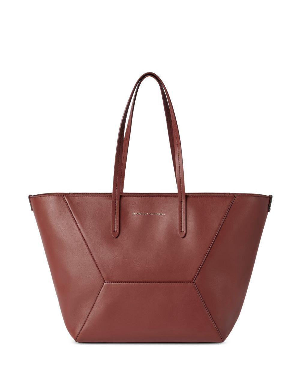 Borsa tote BC Duo in marrone Brunello Cucinelli - donna 