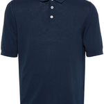 Blue cotton polo shirt Eleventy - uomo 