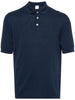 Blue cotton polo shirt Eleventy - men