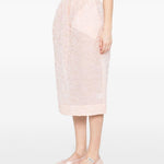 Gonna con ruches in arancio chiaro Simone Rocha - donna 