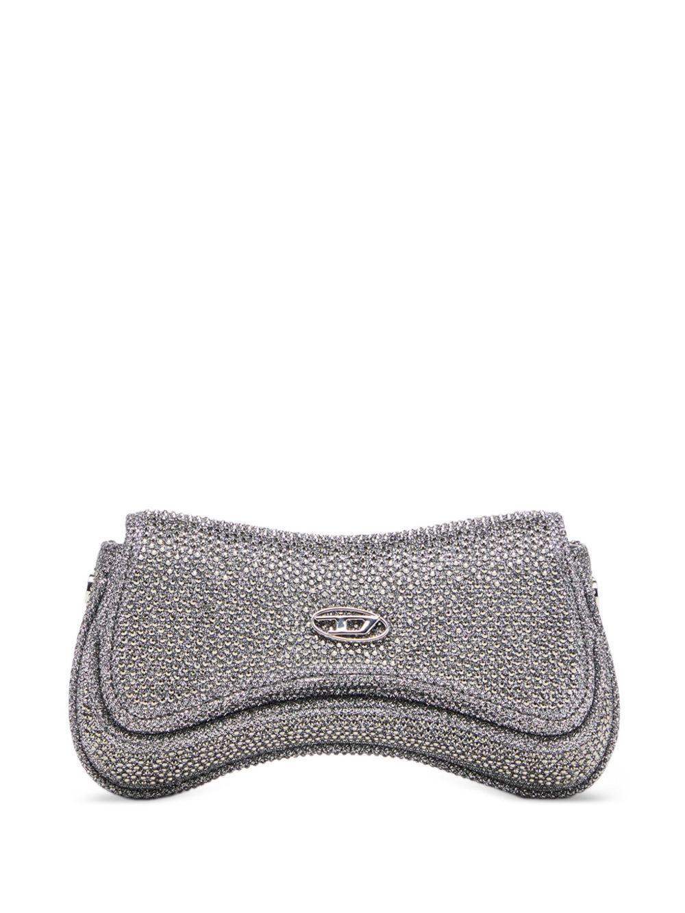 Borsa con cristalli in argento Diesel - donna 