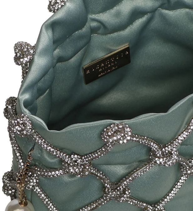 Borsa Selene Capri con cristalli in verde Rosantica - donna 