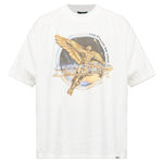 T-shirt con stampa grafica golden tour in bianco Represent - uomo 