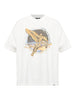 T-shirt con stampa grafica golden tour in bianco Represent - uomo