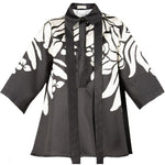 Blusa in mikado in nero e bianco Elie Saab - donna 