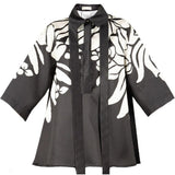 Blusa in mikado in nero e bianco Elie Saab - donna 