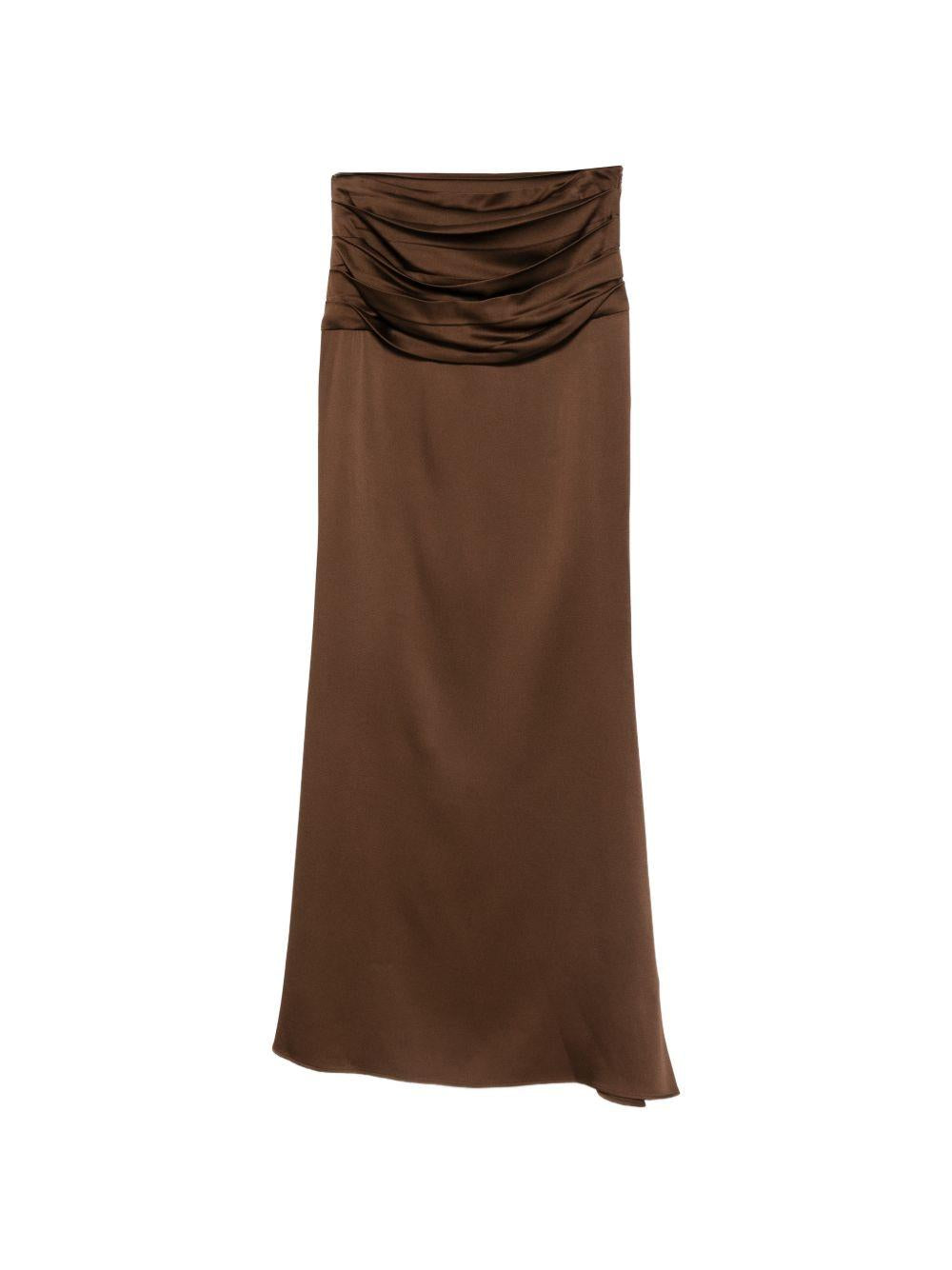 Gonna increspata in marrone Giuseppe Di Morabito - donna 