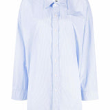 Camicia gessata in azzurro R13 - donna 