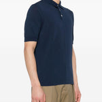 Blue cotton polo shirt Eleventy - uomo 