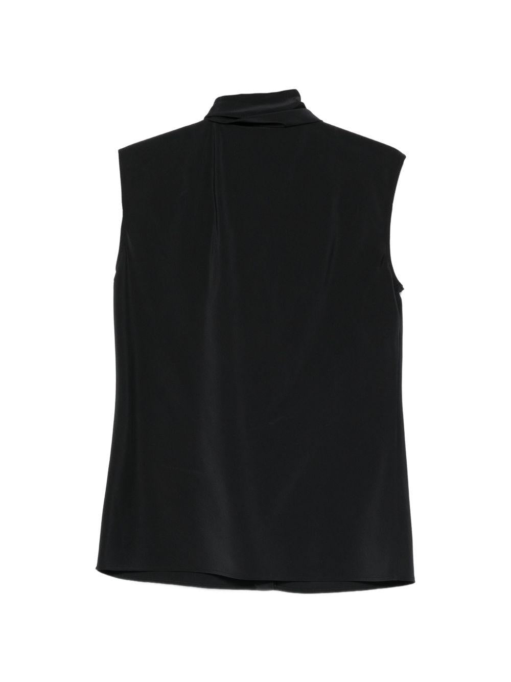 Top con dettaglio a foulard in nero Alberta ferretti - donna 