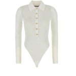 Body in maglia a maniche lunghe in bianco Self-portrait - donna 