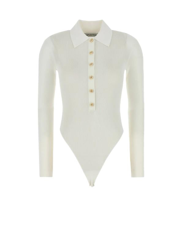 Body in maglia a maniche lunghe in bianco Self-portrait - donna 