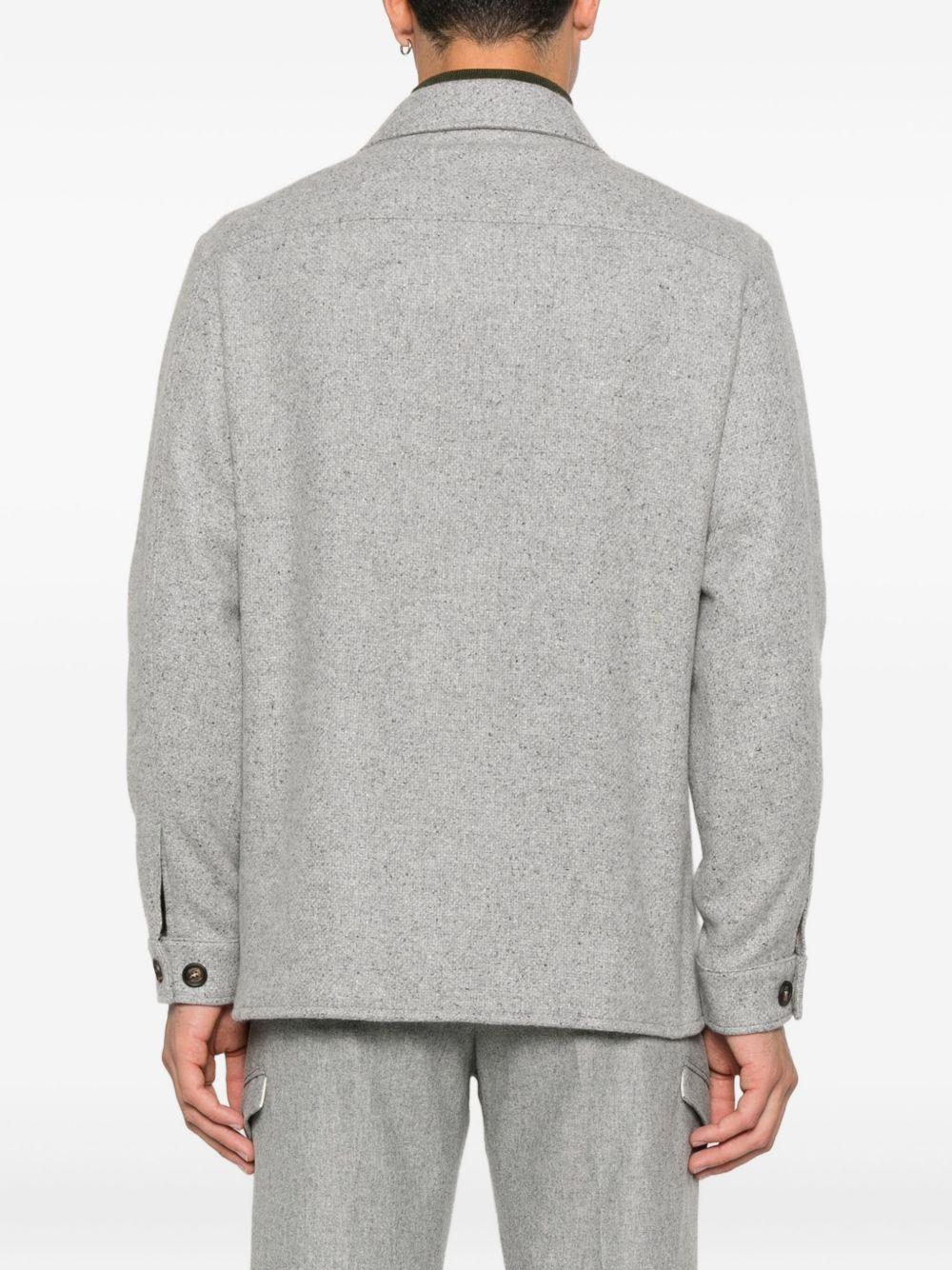 Giacca-camicia con tasche in grigio Eleventy - uomo 
