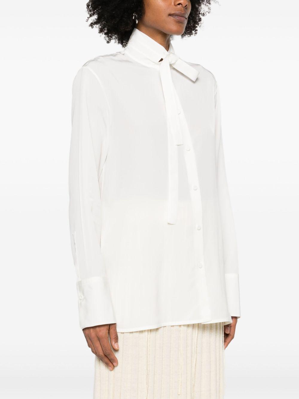 Camicia con fiocco in bianco Jil sander - donna 