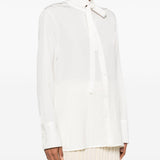 Camicia con fiocco in bianco Jil sander - donna 