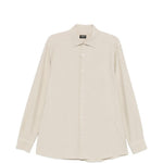 Camicia classica a maniche lunghe in beige Zegna - uomo 