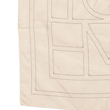 Foulard di seta con monogramma ricamato in beige Toteme - donna 