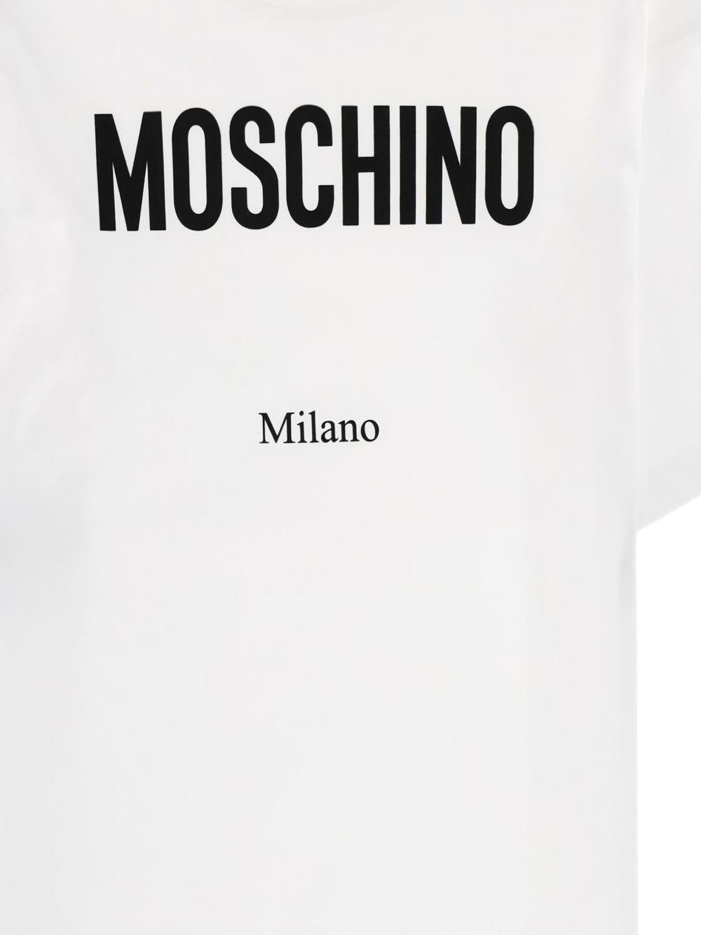 T-shirt con logo in bianco Moschino - donna 
