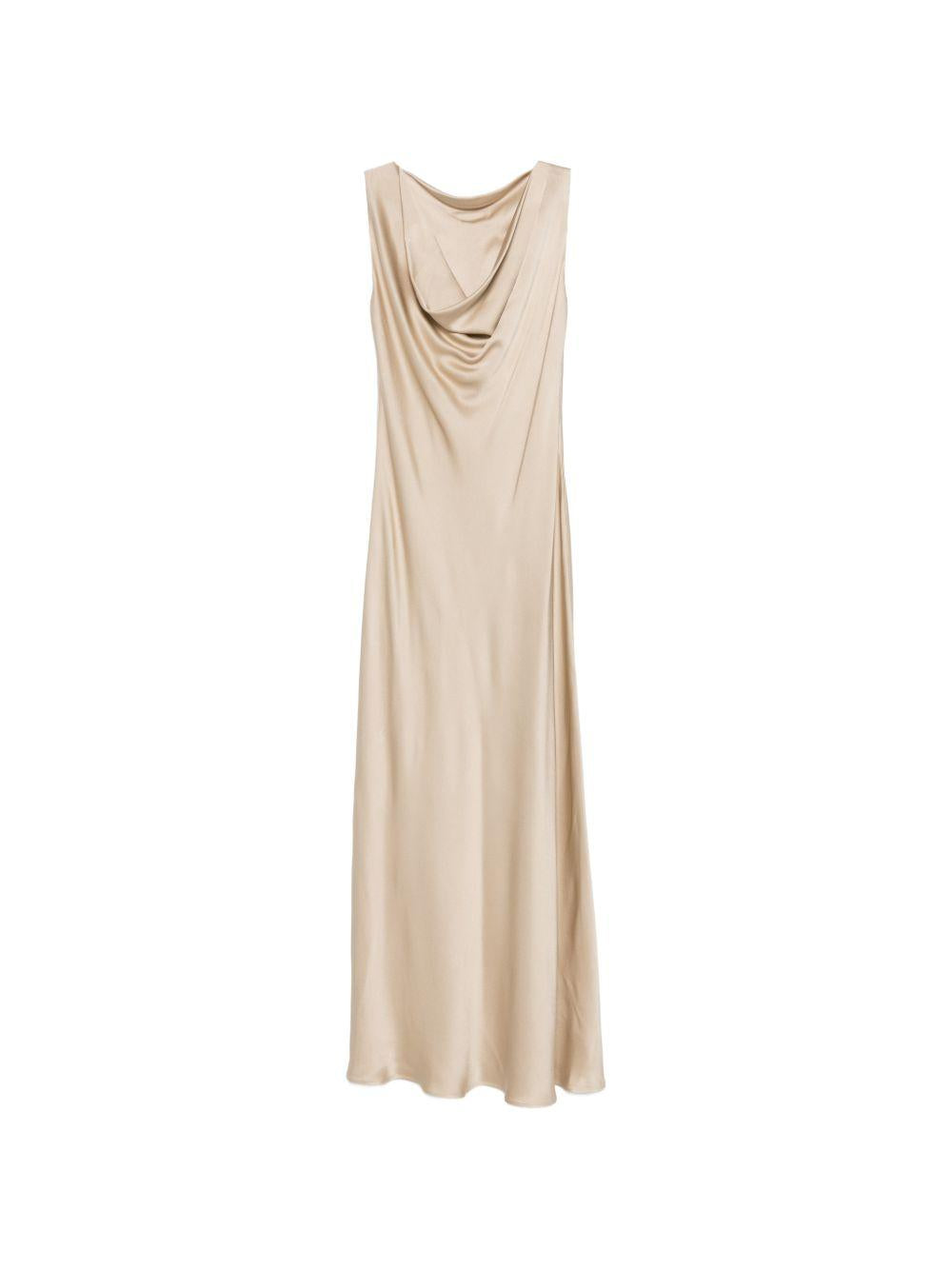 Abito con scollo a cascata Mara in beige Antonelli - donna 
