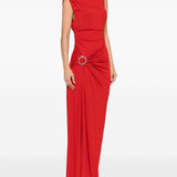 Abito maxi con spacco blaine in rosso Simkhai - donna 