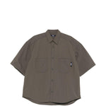 Camicia a maniche corte con patch logo in verde Comme des garcons homme - uomo 