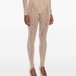 Leggings con staffe in beige Wardrobe.Nyc - donna 