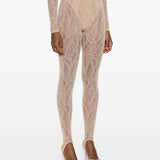 Leggings con staffe in beige Wardrobe.Nyc - donna 