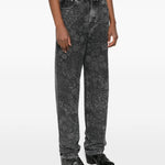 Jeans a gamba dritta in nero Golden goose - donna 
