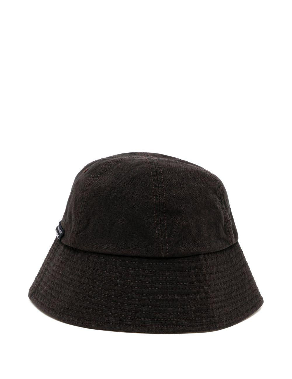 Cappello bucket con applicazione in nero Comme des garcons homme - uomo 