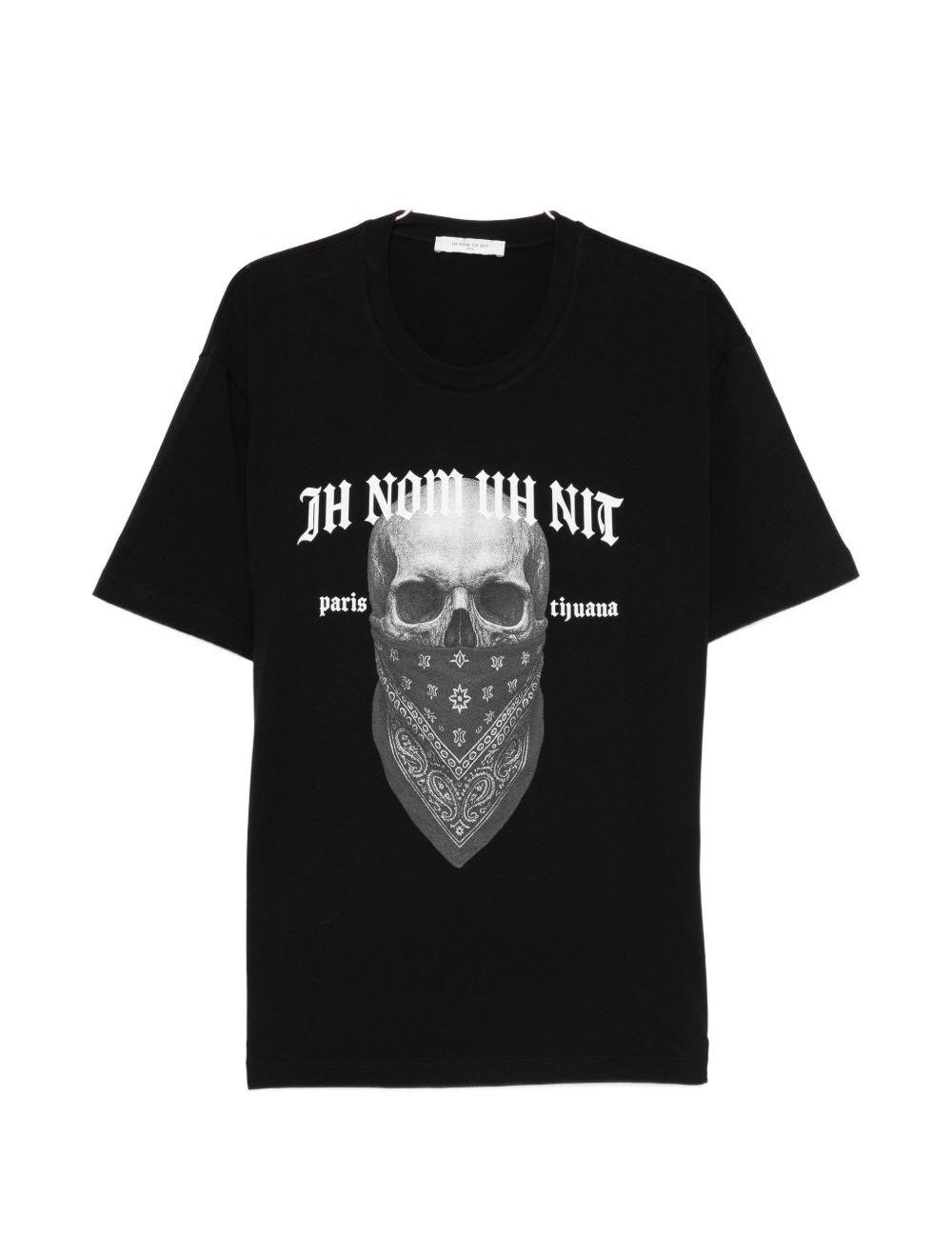 T-shirt teschio 20 in nero Ih nom uh nit - uomo 