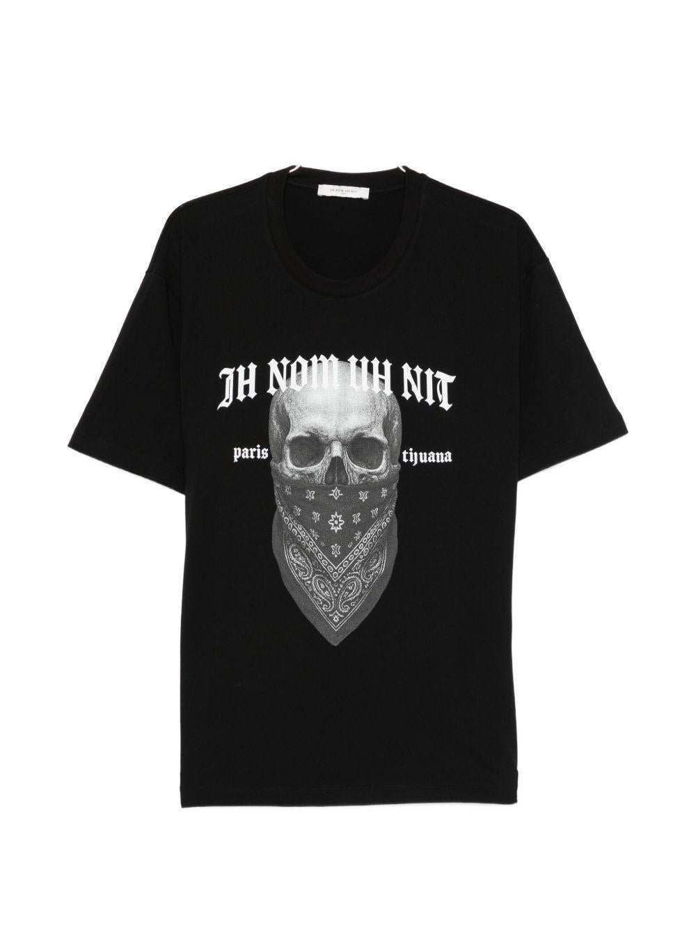 T-shirt teschio 20 in nero Ih nom uh nit - uomo 
