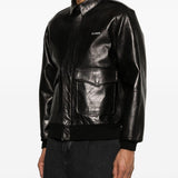 Giacca in pelle in nero Yohji yamamoto - uomo 