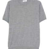 T-shirt girocollo in grigio Kangra - uomo 