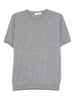 T-shirt girocollo in grigio Kangra - uomo