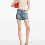 Minigonna in denim blu Courrèges - donna 