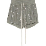 Pantaloncini con paillettes in verde Rick owens lilies - donna 