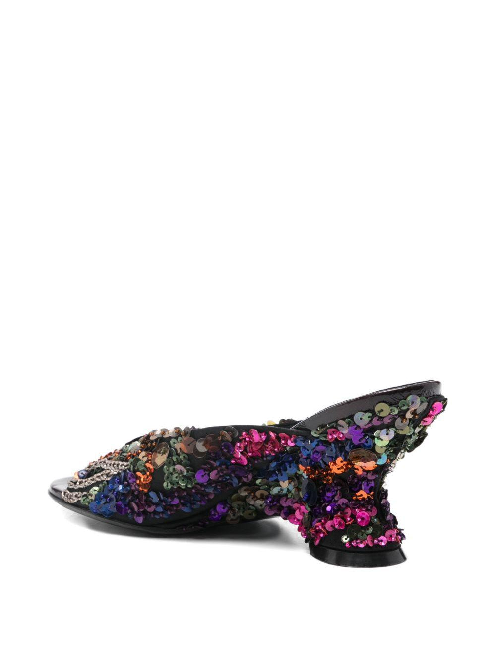 Mules con paillttes multicolore Dries van noten - donna 